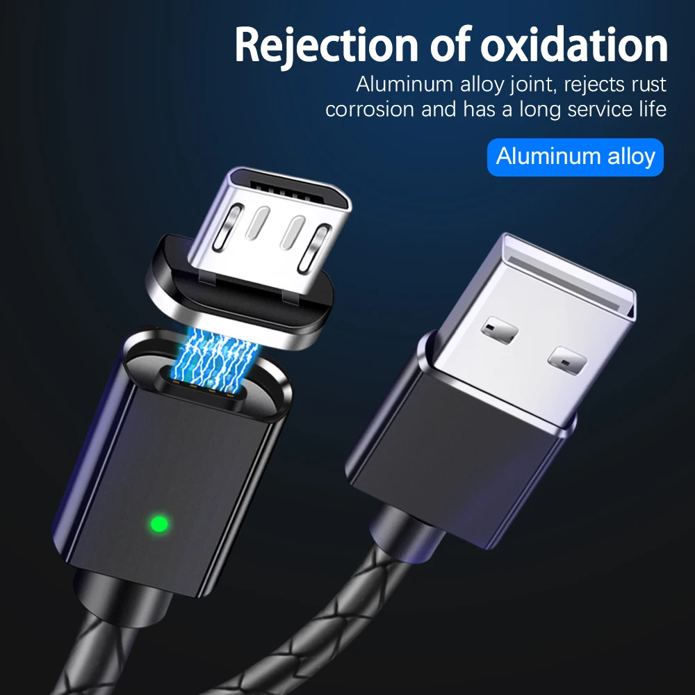 Магнитный кабель Micro usb type C адаптер для быстрой зарядки телефона Microusb type-C магнитное зарядное устройство usb c для iPhone XS MAX samsung xiaomi