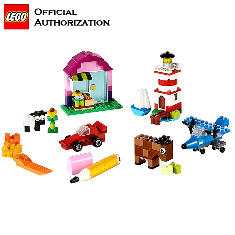 LEGO брендовые блоки Строительные Машины самолет детская игрушка обучающие и