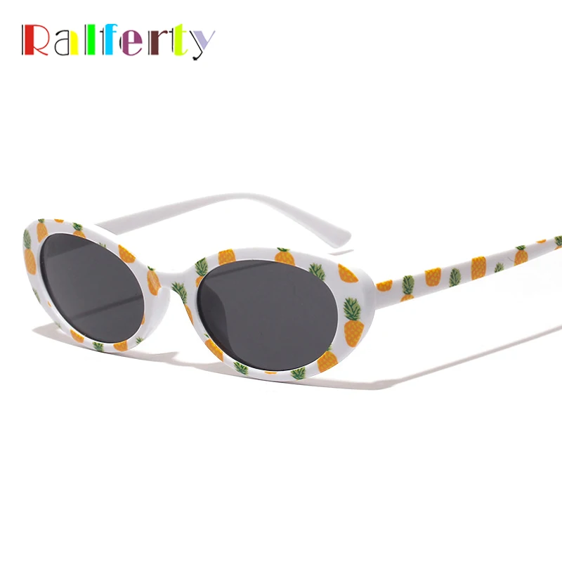 Ralferty 2019 Овальные Солнцезащитные очки зеркальная сетка UV400 ретро солнцезащитные