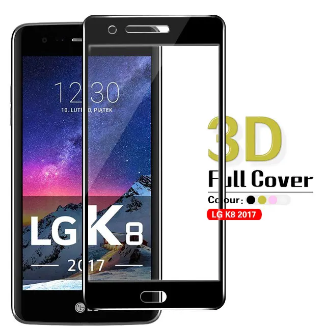 Новый стиль 3D изогнутая стеклянная пленка для LG K8 2017 M200N полное покрытие