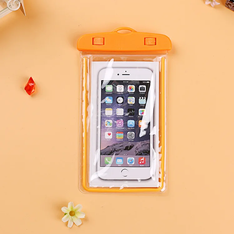 Orange Универсальный чехол водонепроницаемый чехол для телефона для iPhone 7 6S Чехол Водонепроницаемый чехол для samsung Galaxy S8 плавание xiaomi huawei - Цвет: Orange