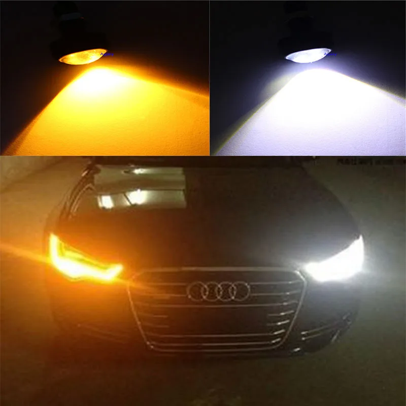AYJERY 100 шт. (50 пар) 23 мм 5730 4 SMD Орлиный глаз белый Янтарный переключатель двойной