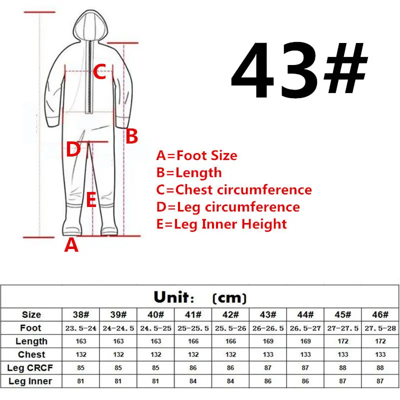 Rubber cuff Size 43 Унисекс, одежда для подводной охоты, рыболовные кулиски, комбинезоны 0,6 мм, ПВХ, водонепроницаемая подошва Оксфорд, рыболовные кулиски с передней молнией, рыболовное оборудование - Цвет: Rubber cuff Size 43