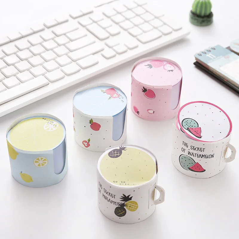 Девушка Липкие заметки Kawaii post it арбуз Блокнот для заметок креативные канцелярские принадлежности милый блокнот papeleria