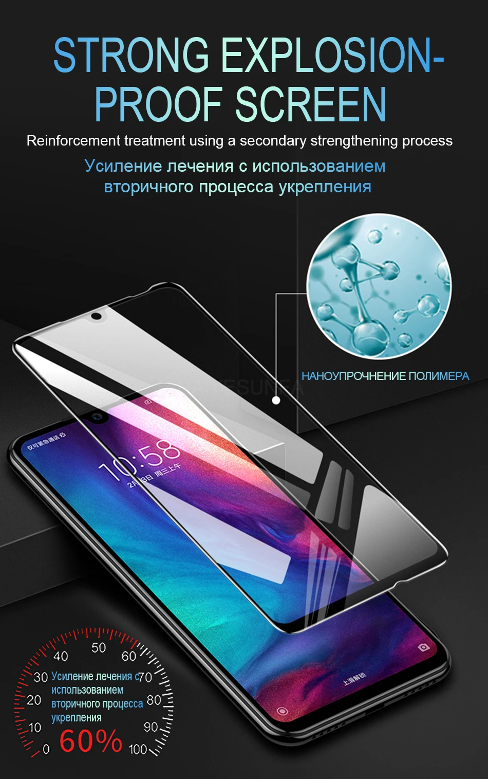 21D полное покрытие из закаленного стекла для Xiaomi Redmi Note 7 5 6 Pro Защита экрана для Xiaomi Redmi 7 6 6A защитное стекло