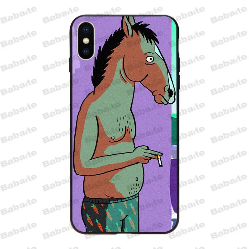 Babaite BoJack Horseman Мягкий силиконовый чехол для телефона для iPhone 8 7 6 6S plus X Xs Xr XsMax 5 5S SE 5c Cover11 11pro 11promax