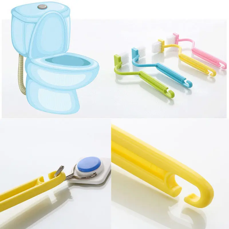 Mimi Чистящая Щетка прочный продукт для ванной комнаты унитаз изогнутая ручка