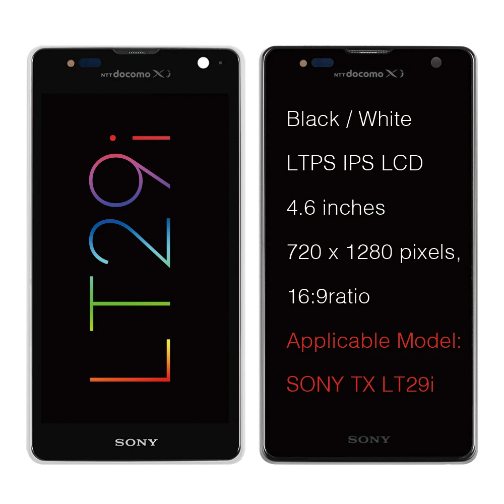 Для SONY Xperia TX LT29i ЖК дисплей кодирующий преобразователь сенсорного экрана в сборе