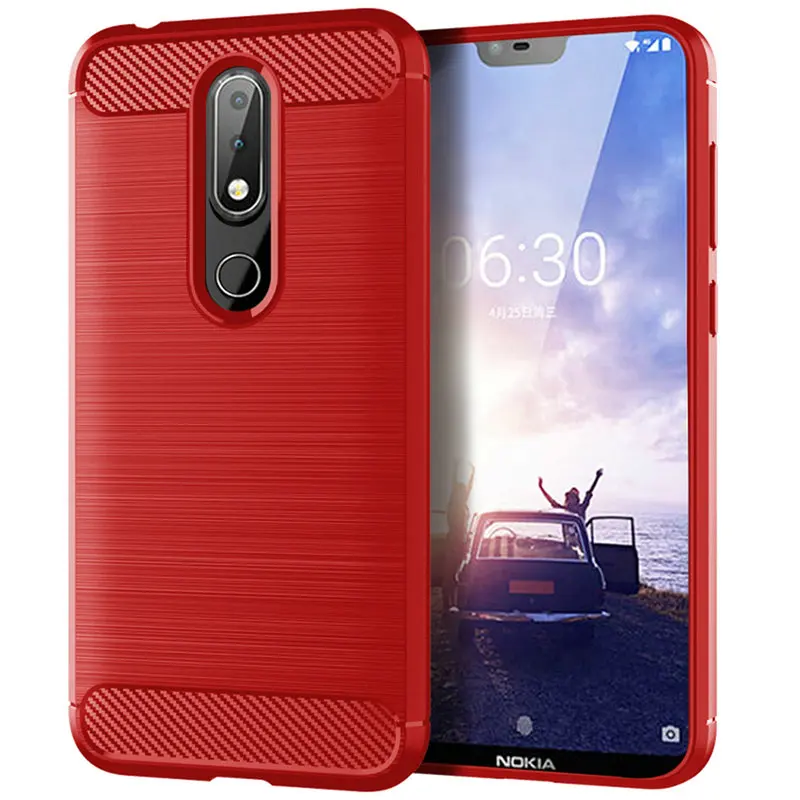 Чехол для Nokia 6 1 Plus Android One силиконовый защитный бампер противоударный чехол TA-1103