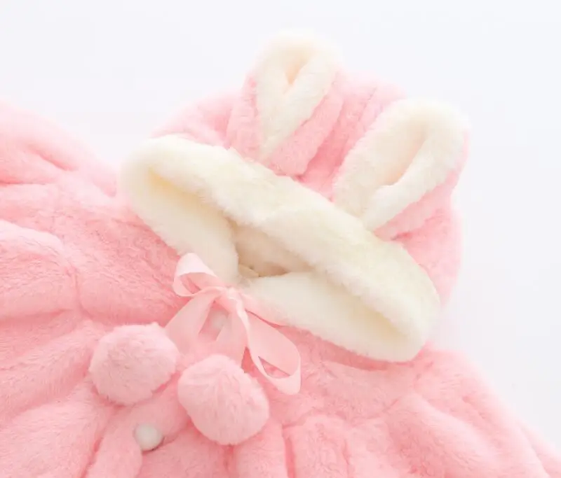 new fashion warm baby girls Jacket for kids autumn winter children clothing fleece outerwear 0-2 years old girl |