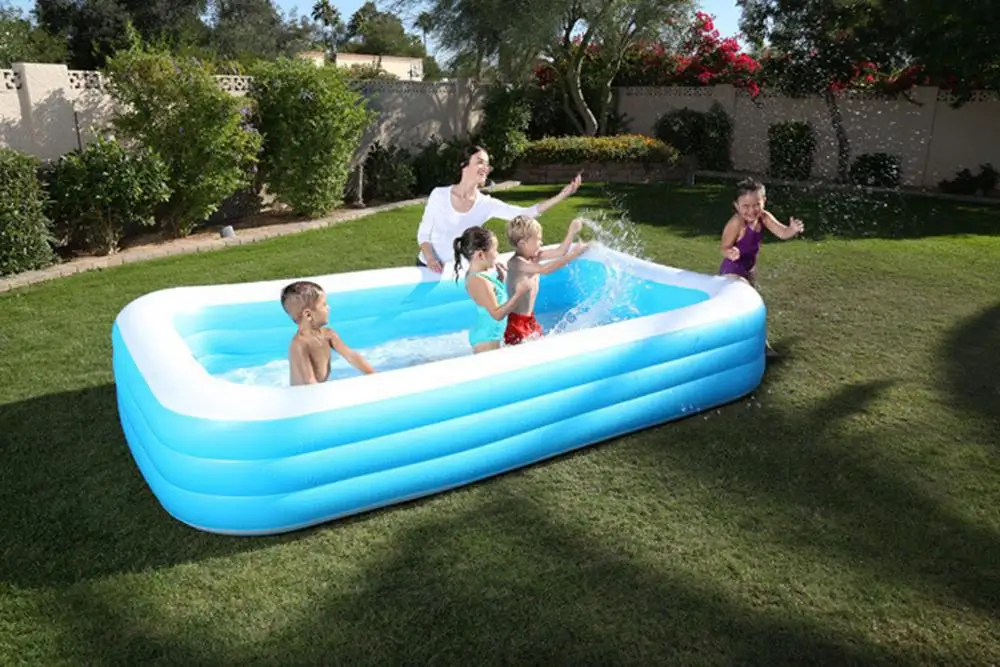 Bestway 305*183*56 см надувной детский Морской Дайвинг Piscina Piscine Gonflable с насосом|Бассейн и