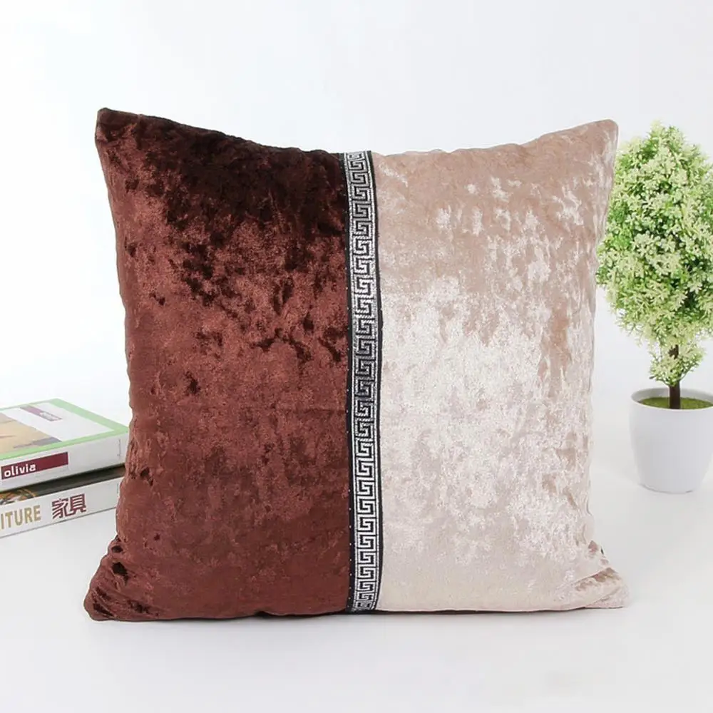 E Meijuner Chair Cover Fashion Simple Stitching Pillowcase Plush Colorful Throw pillow For Sofa Weeding Party Decoration Pillow - Цвет: E