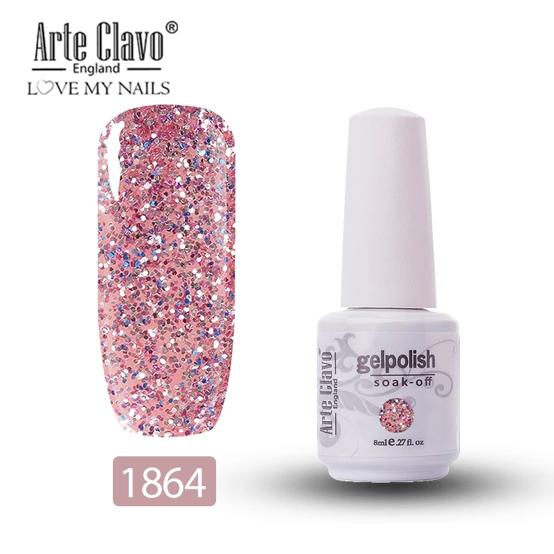 1864 Arte Clavo Гель-лак Hybird лак набор для наращивания ногтей Vernis Полупостоянный маникюрный Топ для нейл-арта УФ-гель для ногтей - Цвет: 1864