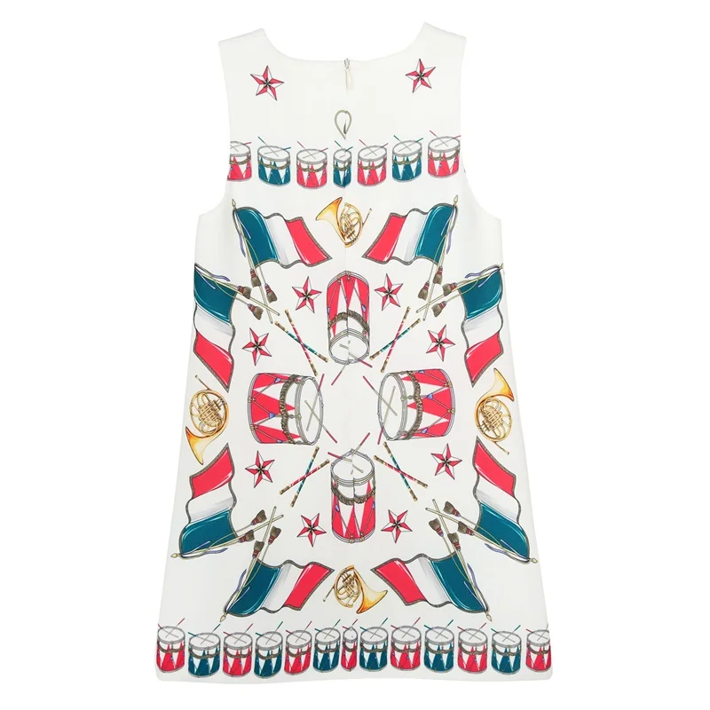 Robe Enfant Fille; платье принцессы; Одежда для девочек; коллекция года; Брендовое летнее платье для девочек; Детские костюмы с принтом мороженого; платья для малышей