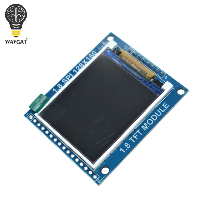 WAVGAT 1 8 дюймовый последовательный SPI TFT ЖК модуль дисплей с адаптером PCB IC 128x160