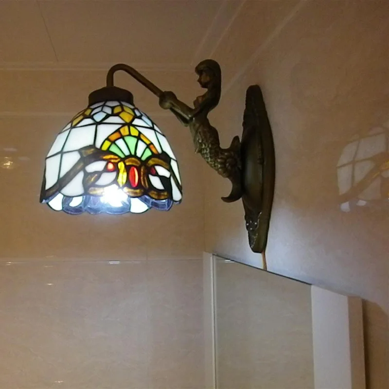 Тиффани Мода Европейский Стиль Настенный светильник барокко Богемия зеркальный