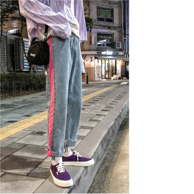 Осенние новые мужские молодежные темпераментные однотонные повседневные модные