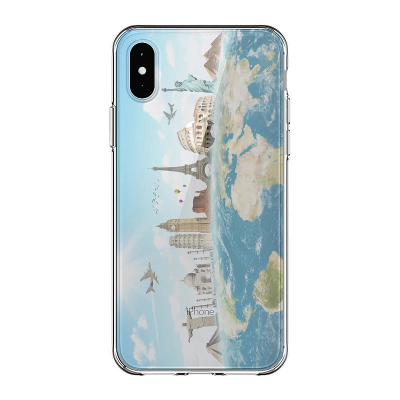 Nature Scenery Landscape Case for iphone 5s 6 6s 7 8 Plus X XR XS MAX Silicone Soft Cover London City The Big Ben Snow Mountain | Мобильные