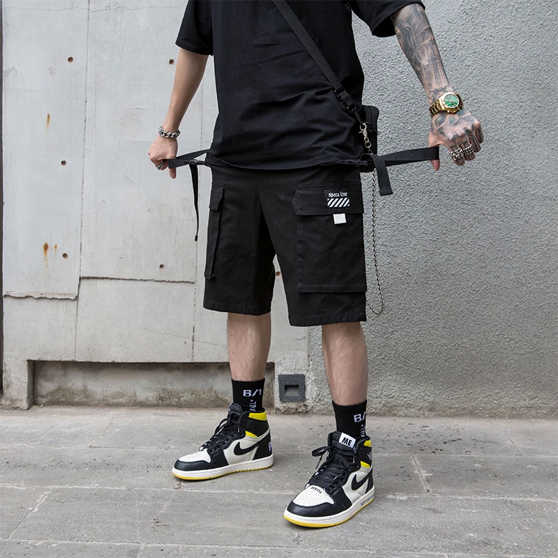 Летние мешковатые карго шорты в уличном стиле хип-хоп мужские повседневные