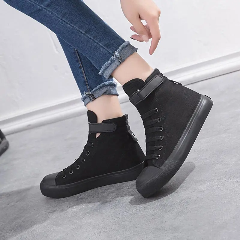 Sneakers women 2021 new fashion canvas sneakers solid color breathable shoes outdoor running female | Спорт и развлечения