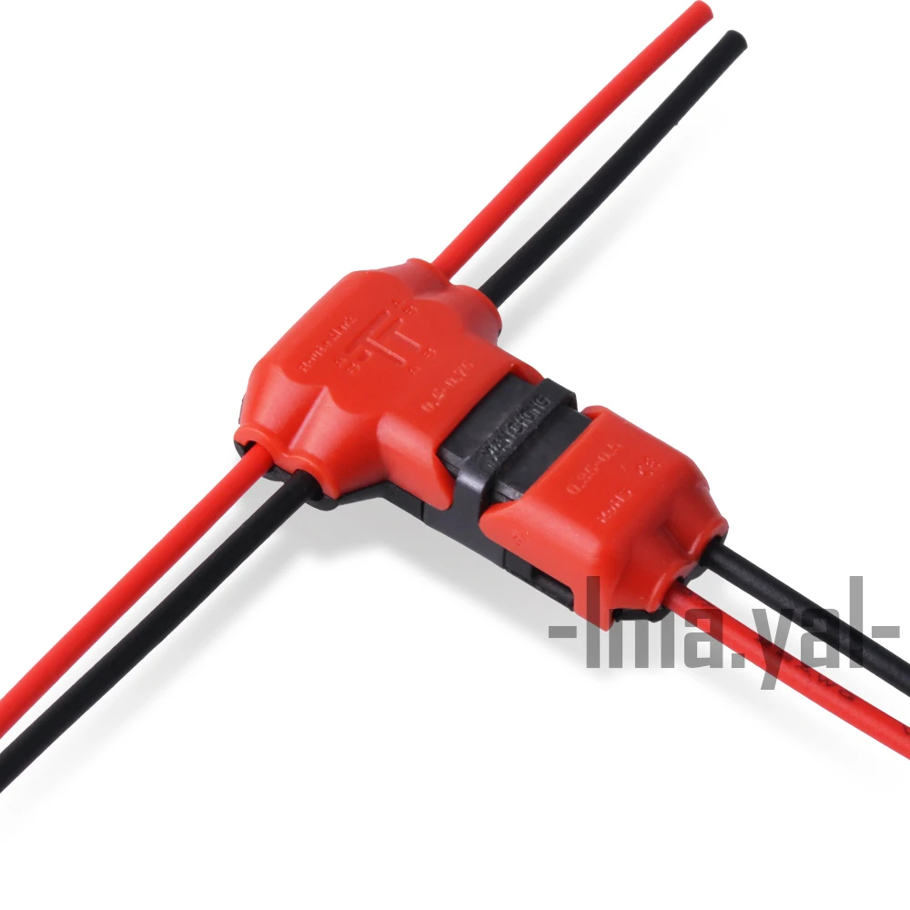 Новый 2 Pin Way dc/ac 300 В 10a разъем провода Т образный проводник клеммный блок с рычагом
