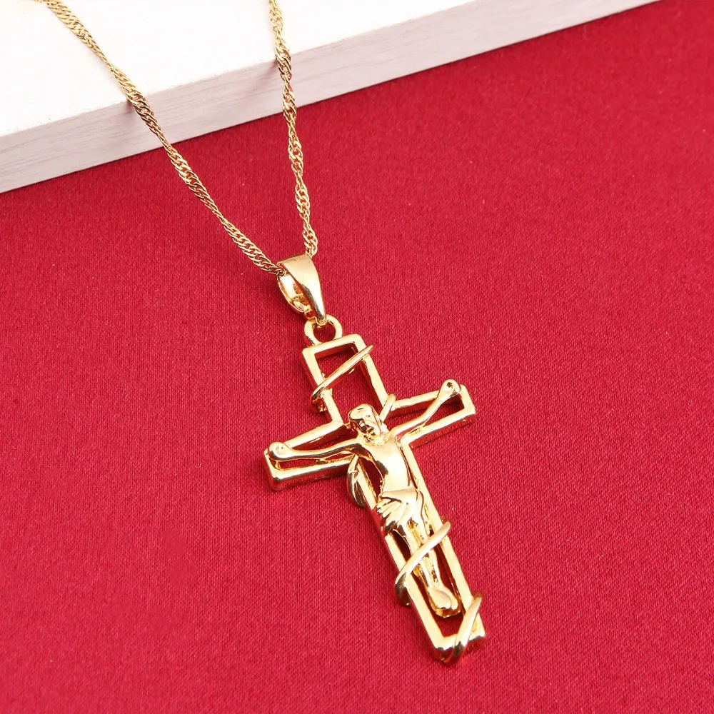 Женское и мужское ожерелье с подвеской крестом|pendants wholesale|crucifix jesuscrucifix cross pendant |