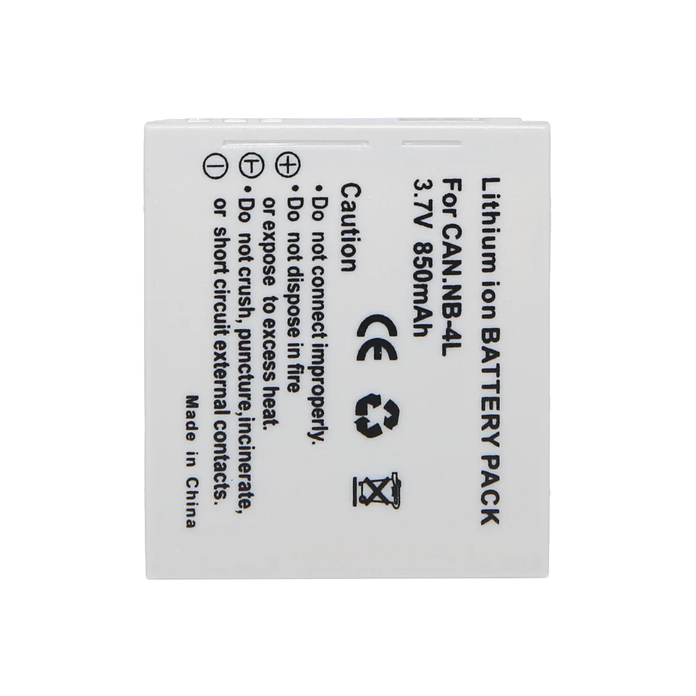 Новая аккумуляторная батарея для цифровой камеры Φ NB4L Canon IXUS 60 65 80 75 100 I20 110 115 120 130 IS