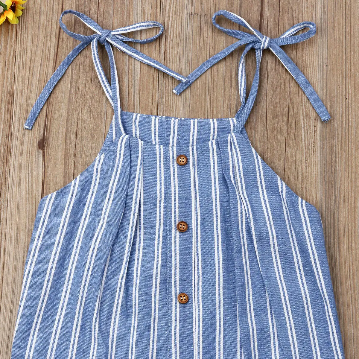 Полосатый комбинезон для маленьких девочек штаны шаровары Одежда новорожденных