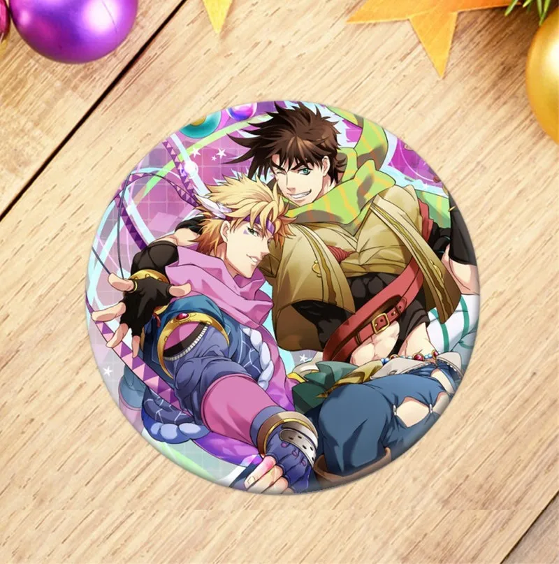 3 шт. случайный значок аниме Jo странные приключения Jotaro Kujo Косплэй брошь