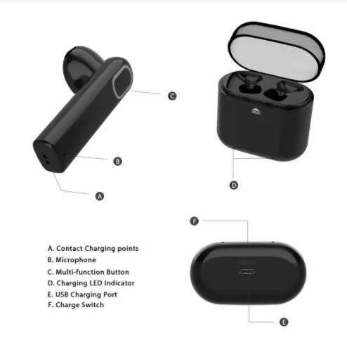DDO G11 Bluetooth 5.0 Earphones TWS Wireless Earphone Blutooth Handsfree Sports Earbuds Gaming Headset Phone | Электроника