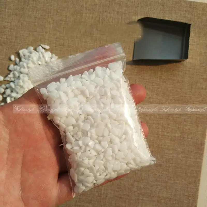 100g белый мини Китай гравий упал объем Кварцевый камень исцеляющий рейки C314 натуральных камней и минералов