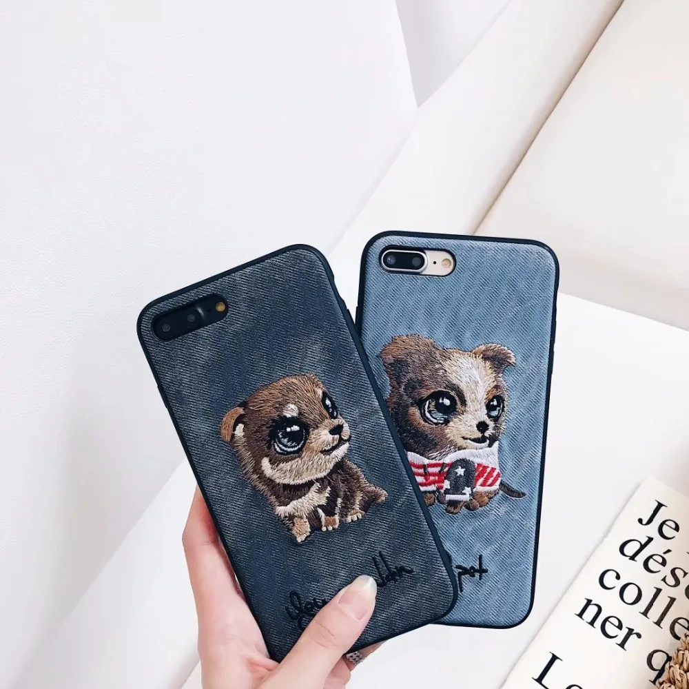 Caso для iPhone XS Max XR X 8 7 Plus 6 6S задняя крышка телефона чехол из джинсовой ткани с