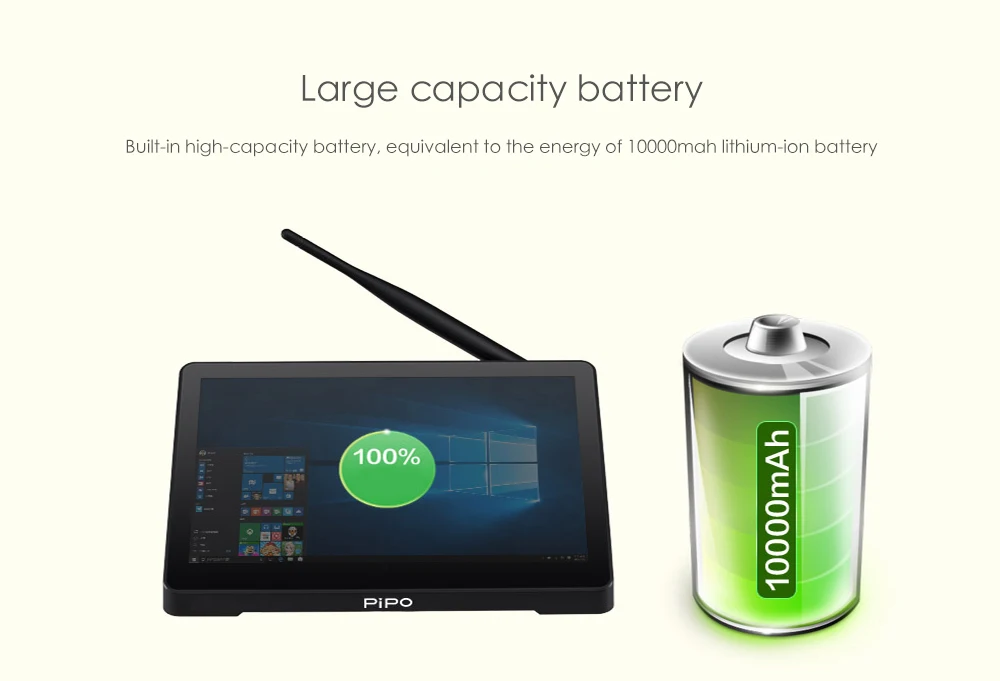 Pipo X12 Мини ПК Windows10 Cherry Trail Z8350 Intel HD rom WiFi 1000 Мбит/с BT4.0 поддержка 4K