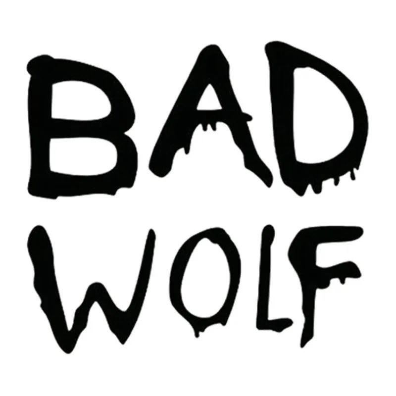 13 см* 11,5 см Doctor Who Bad Wolf модный автомобильный Стайлинг виниловые наклейки черный/серебристый S3-4806