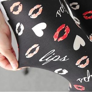 Женские леггинсы CHSDCSI с принтом, летние мягкие сексуальные леггинсы для фитнеса из полиэстера с принтом Love