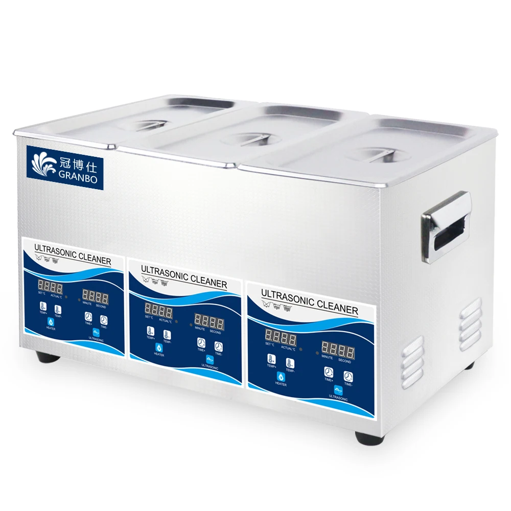 Трехместная ванна 6 5л индивидуальный Ультразвуковой очиститель 3x180 Вт мощность 40