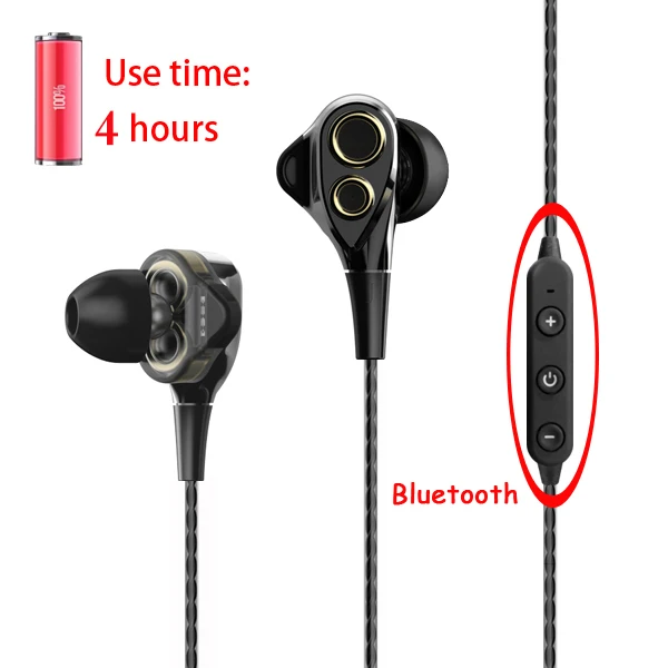 black CBAOOO DT100 Bluetooth наушники беспроводные наушники спортивные Bluetooth гарнитура с микрофоном бас стерео наушники шумоподавление наушник - Цвет: black