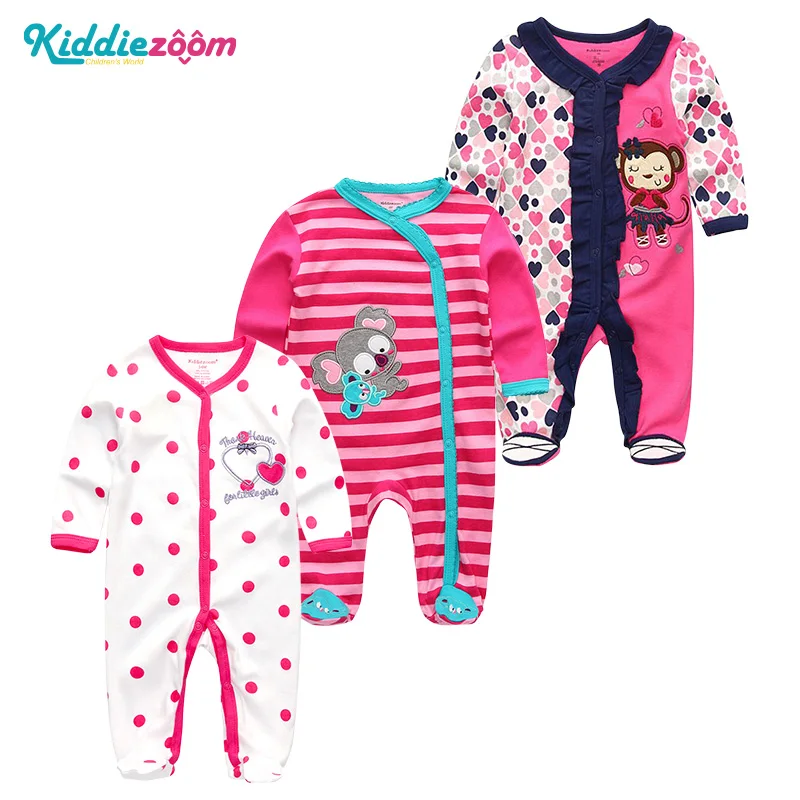 Baby Rompers3711 Девочки Одежда для малышей, комплекты для новорожденных цельные костюмы из чистого хлопка для маленьких девочек Одежда для мальчиков и девочек; Roupas de bebe; одежда для маленьких мальчиков от 1/2/3/5/6 шт - Цвет: Baby Rompers3711