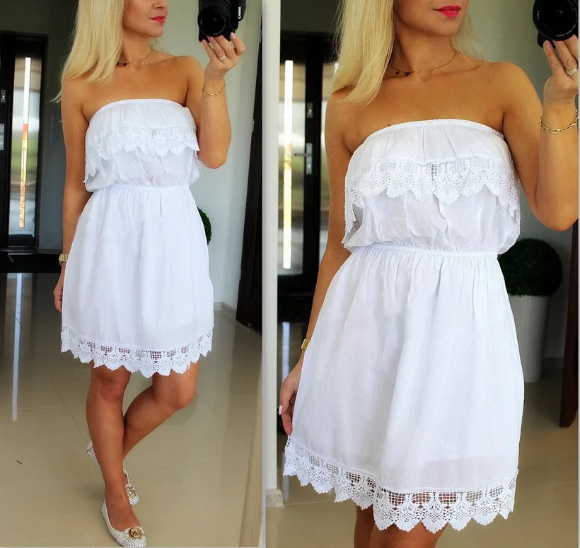 Женское элегантное винтажное Кружевное белое платье с вырезом лодочкой