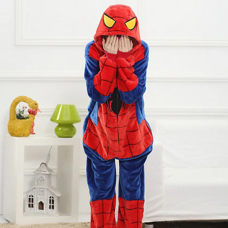 Пижама женская Комбинезон аниме косплей костюм зимняя теплая фланелевая одежда