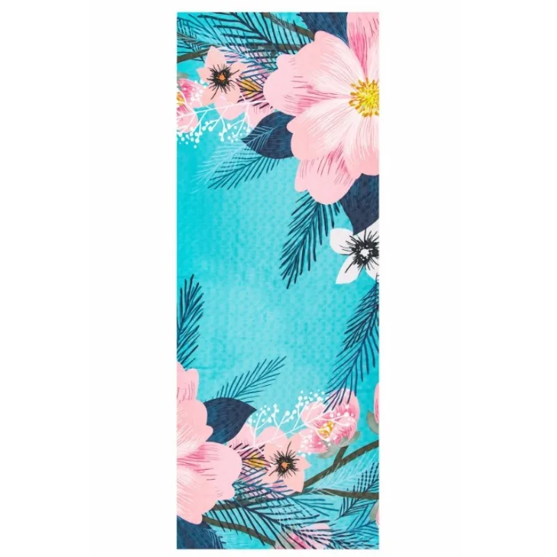 Новое складное одеяло для йоги из микрофибры с принтом полотенце нескользящий