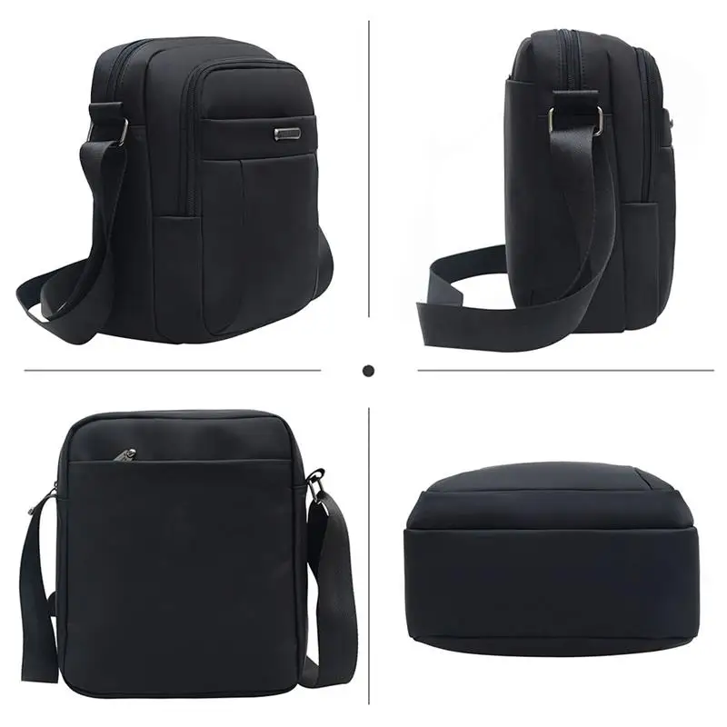 

Large Capacity PU Men Tote Bags New Fashion Man Waterproof Oxford Cloth Messenger Bag Fashion Retro Business Men's Shoulder Bag