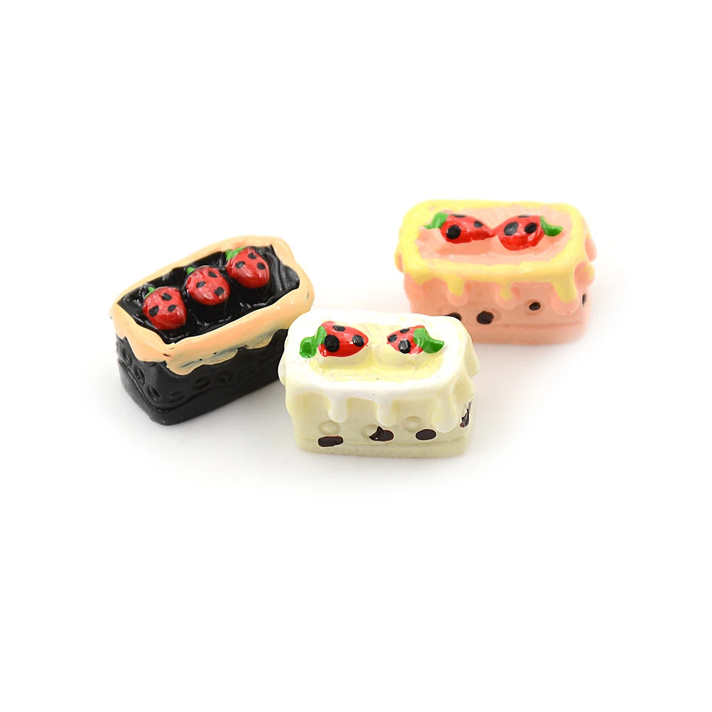 8 шт. кухонные игрушки миниатюрный торт со вкусом шоколада клубники вишни в