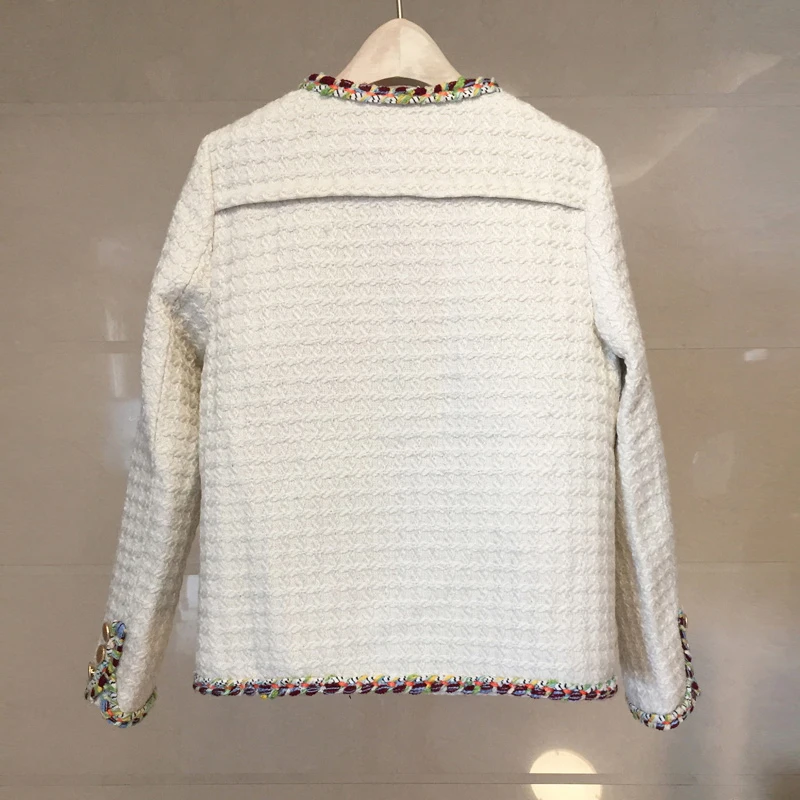 Брендовая Осенняя твидовая Черная куртка NIWIY ручной работы Chaquetas Mujer Primavera 2021