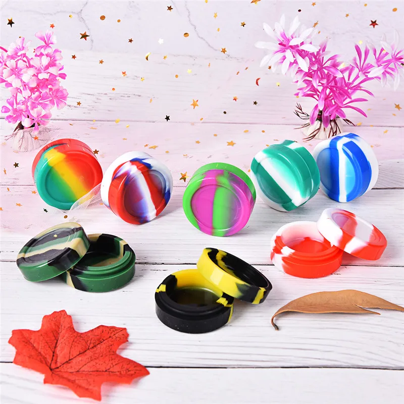 Круглый антипригарный силиконовый контейнер для воска емкость 10 мл|Бутылки и