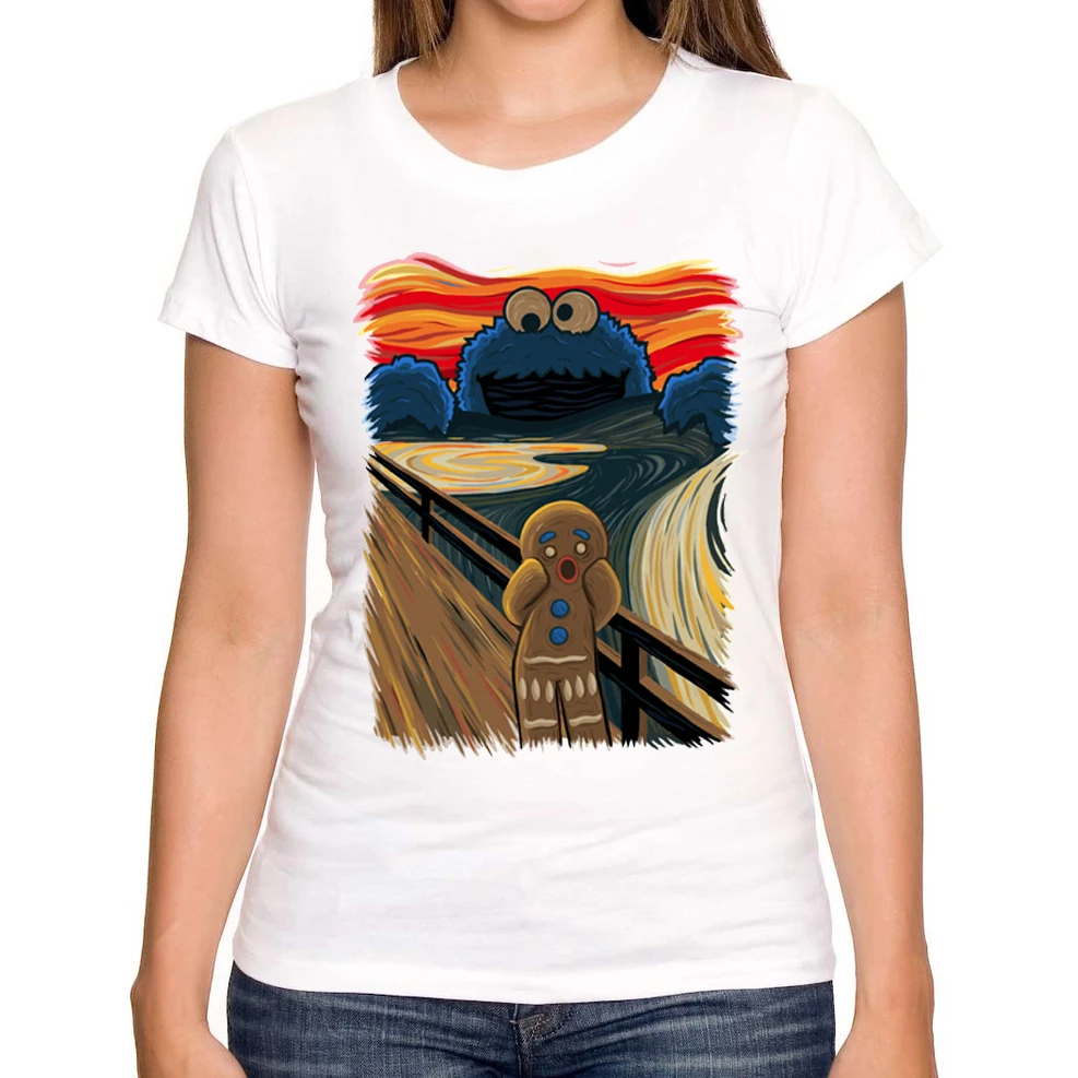 2018 Новое поступление модная женская футболка с принтом печенья смешной Дэдпул