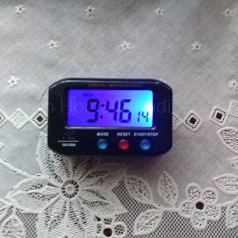 Портативный карманный цифровой Будильник Мини светодиодный Таймер обратного Отсчета Секундомер электронные настольные часы с повтором подсветки