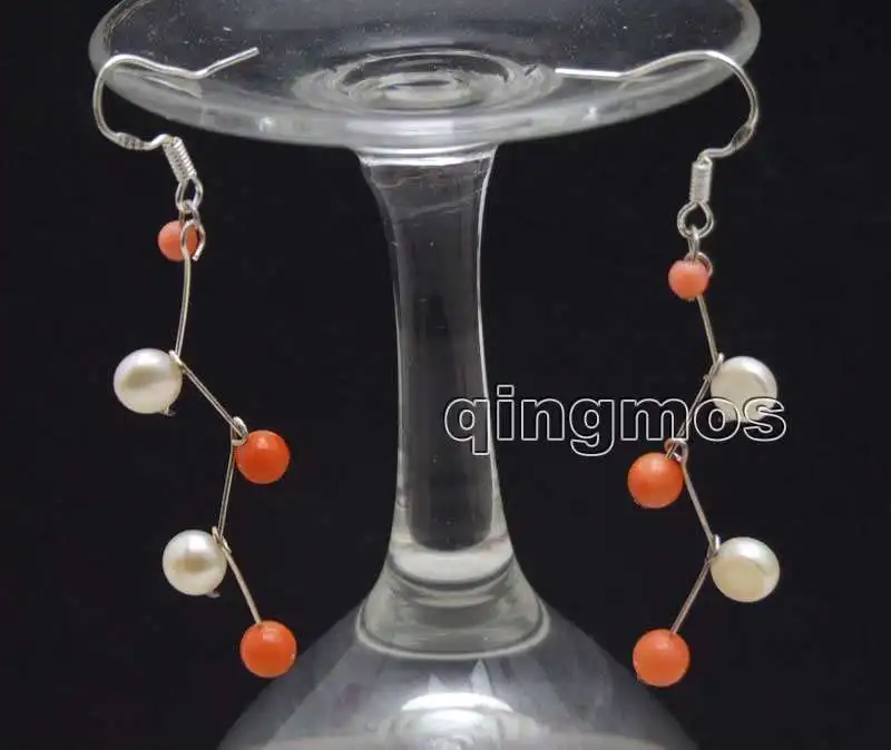 5-6 мм розовый плоский круглый боковый Просверленный натуральный FW жемчуг и 3-6