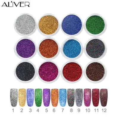 Блестящая пудра для ногтей блестящая голографическая градиентные блестящие