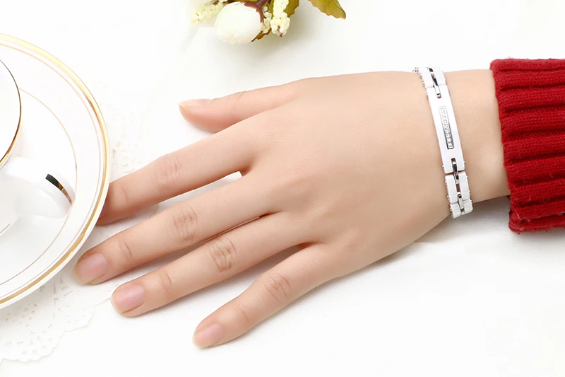 8 мм ширина Новые керамические браслеты с шикарными Стразы хорошее качество Черный Белый керамический женский браслет с цепочкой для часов для женщин